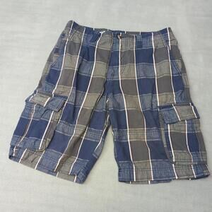 Mossimo Mens Multicolor Flat Front Cargo Chino Shorts Size 32 Casual Skater 90s